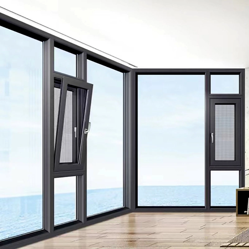 Panoramic Aluminum System Doors and Windowsthermal Break Sliding Aluminium Alloy Casement Profiles