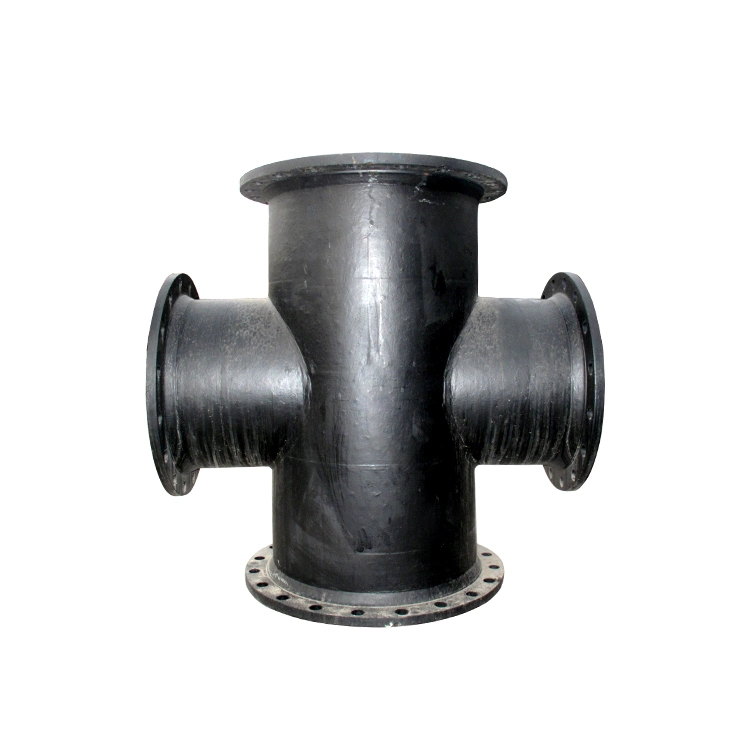 ISO2531 Black Di Ductile Cast Iron All Flanged Cross Pipe Fitting for Water Supply