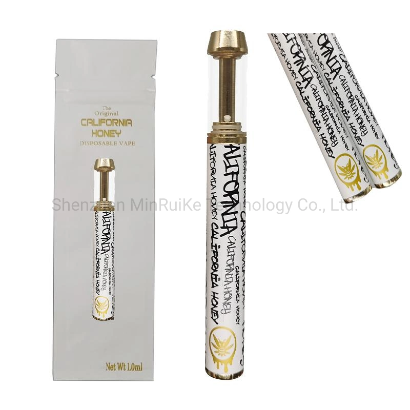 La miel de California Los cartuchos de Vape atomizadores boquilla 1ml de 0.8ml de cobre de 510 cartuchos de hilo de oro carros Vapes E cigarrillos Vape