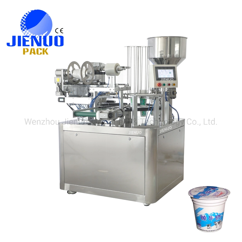 Automatic Commercial Mini Liquid Milk Yogurt Cup Sealing and Filling Machine