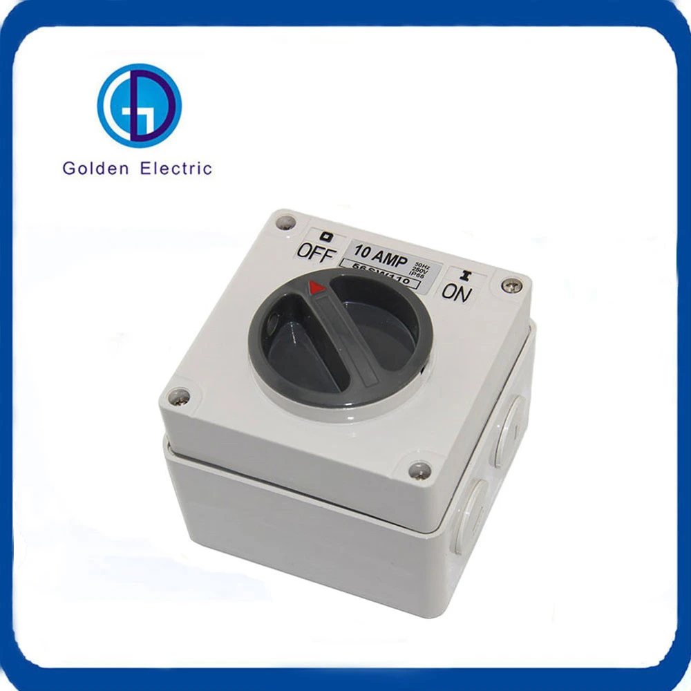 500V Waterproof Industrial 3 Phase Square Manual Changeover Switch 10A 20A 32A 40A 50A 63A Rotary Switch