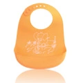 Bavoirs en silicone pour bébé en matériau imperméable à sublimation de logo personnalisé.