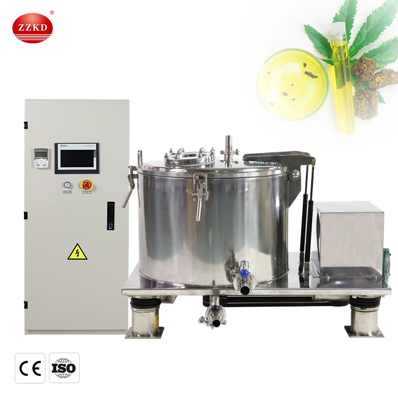Lab Ethanol Herb Extraction Centrifugal Extractor Separation Equipment Hemp Oil Extraction Industrial Basket Filter Centrifuge Separator