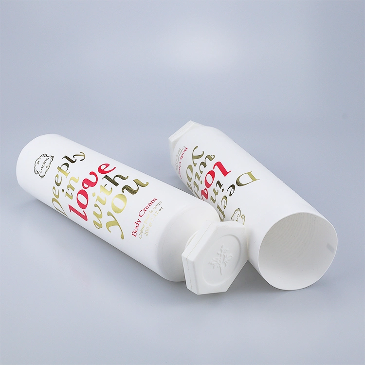 D50 Cosmetic Tube with Hexagon Flip Top Cap for Cream Skin Packaging From China supplier