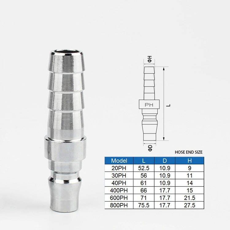 Steel Air Quick Couplers Pneumatic Air Hose Coupling