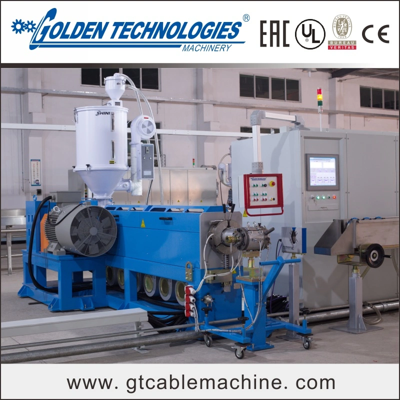 Power Cable Sheathing Machine Electric Wire Extruding Equipment