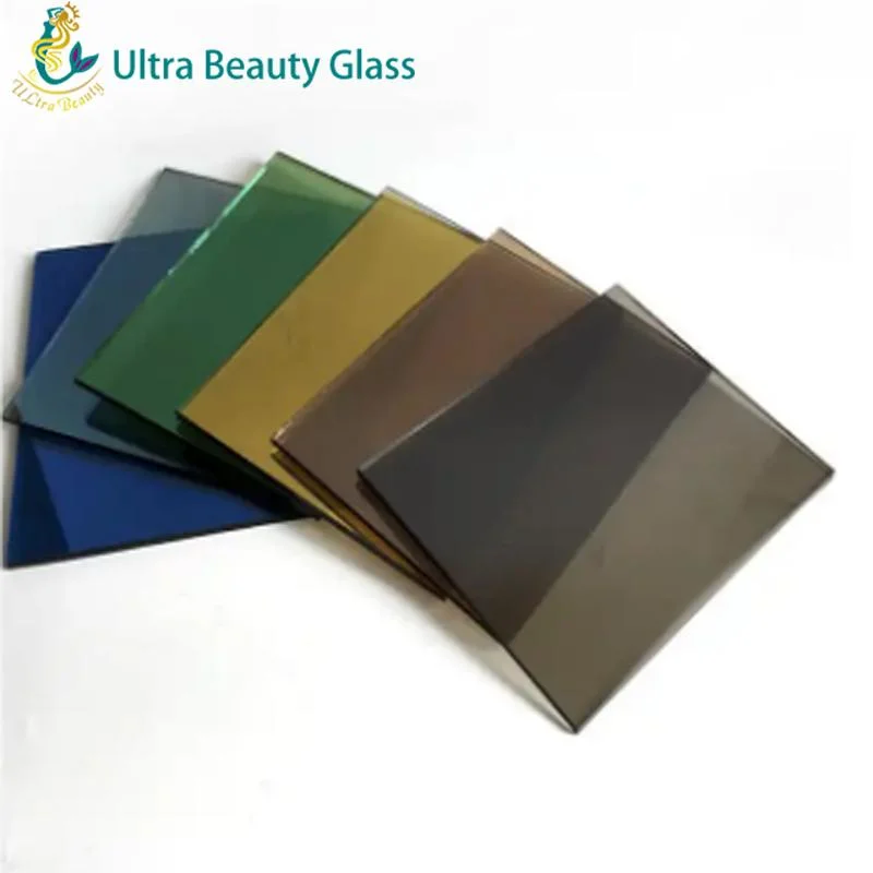 3mm-12mm Tinted Float Glass with Green Blue Grey Bronze Colors Optional