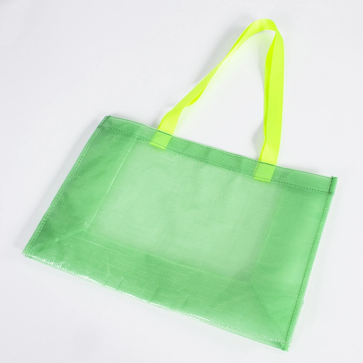 2022 Горячая распродажа Новая PP Clear Non Woven Shopping Tote Упаковка долговечная 100% переработанная ламинированная нетканая подарочная сумка Реклама Упаковочный пакет из полипропилена, не из тканого материала