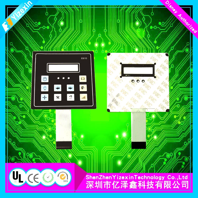 Available Membrane Switch with Heat Seal Connectors