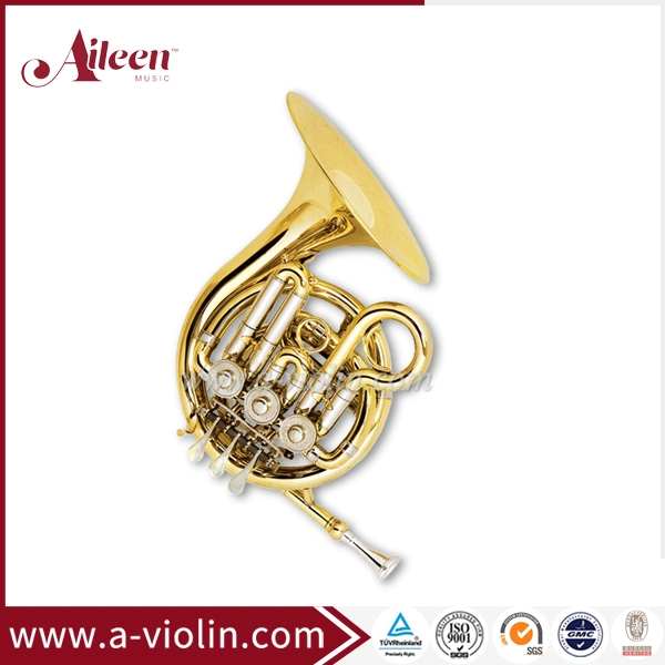 Bb 3keys Gold Lacquered Mini French Horn