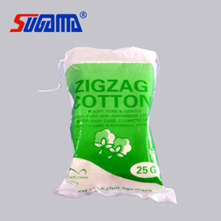 50g Zigzag Cotton Pad with High Quality CE FDA ISO Approved