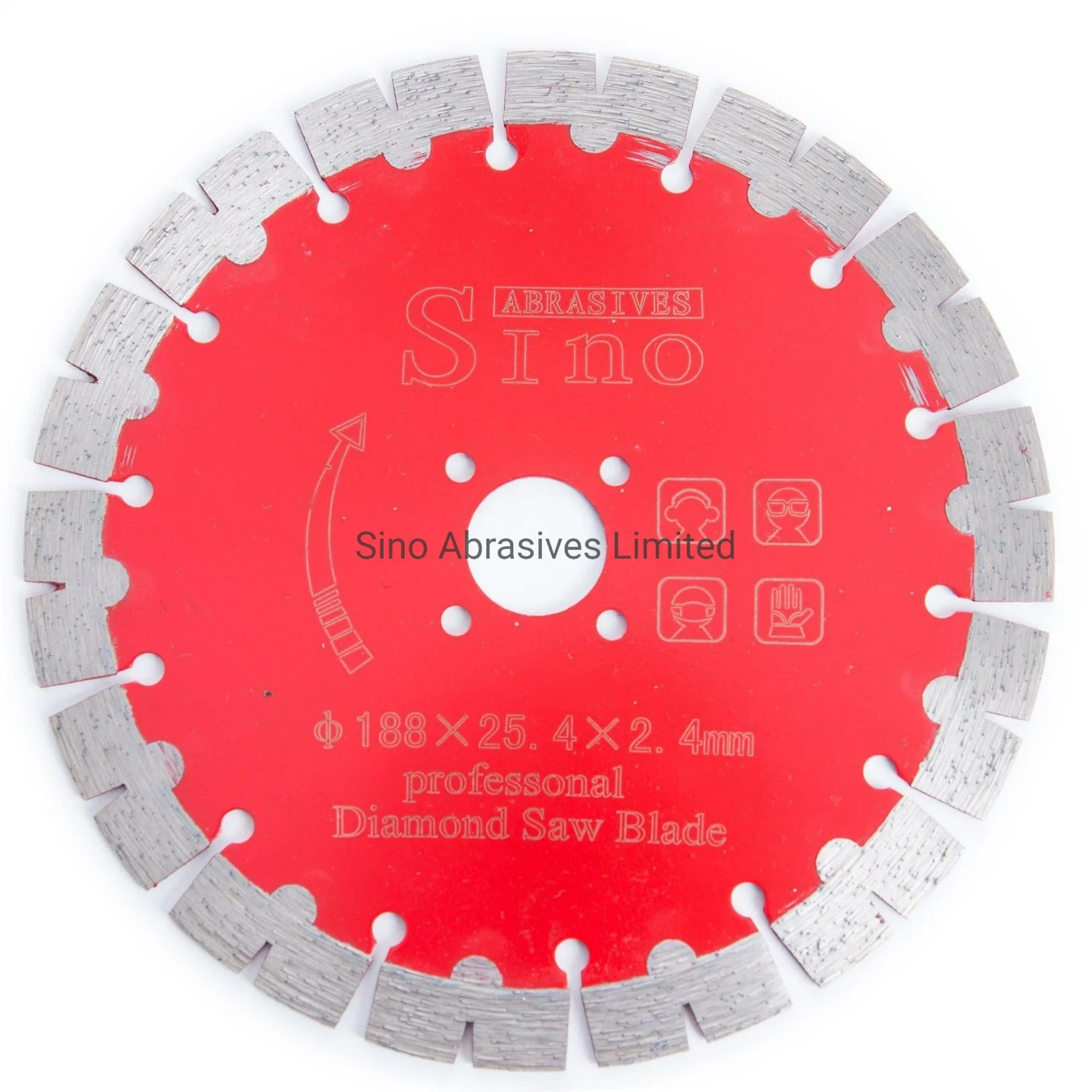 Professional Use Segmented Silver Brazed Diamond Blade for Cutting Concrete