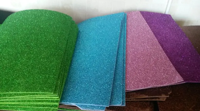 Glitter EVA Sheet Foam 1mm to 2mm Rubber EVA Foamy Sheet EVA Foam Sheet for Craft