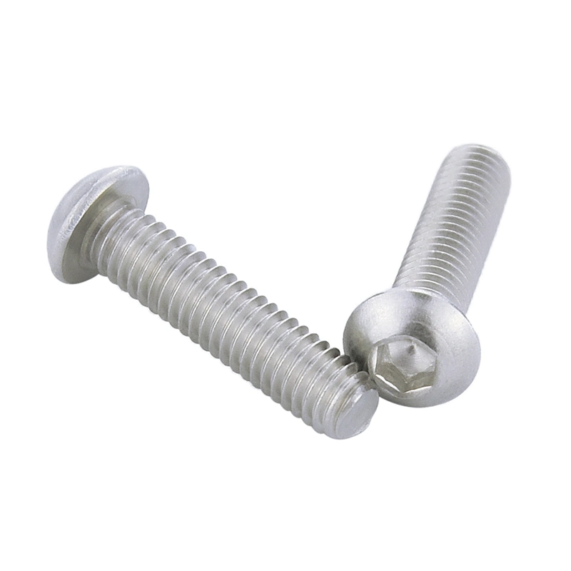 Stainless Steel ISO7380 Pan Head Hex Slot Machine Screws