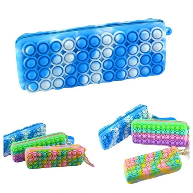 Silicone Popit Fidget Pencil Case Silicone Pop Fidget Pencil Bag