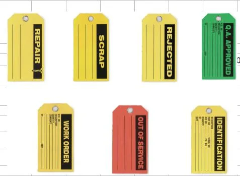 Plastic PVC Danger Label Lockout Tags (5-3/4"H, 3"W)