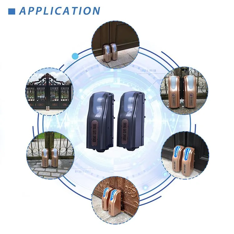 Nuevo modelo de control remoto automática inteligente abridor de puerta de oscilación del operador de puerta