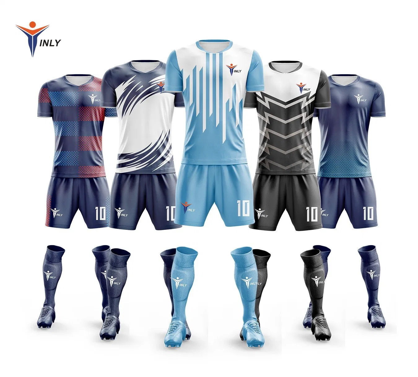2023 Оптовая высококачественный Custom одежда футбола футбола футбола униформа дешево Детская футбольная майка TeamwEAR