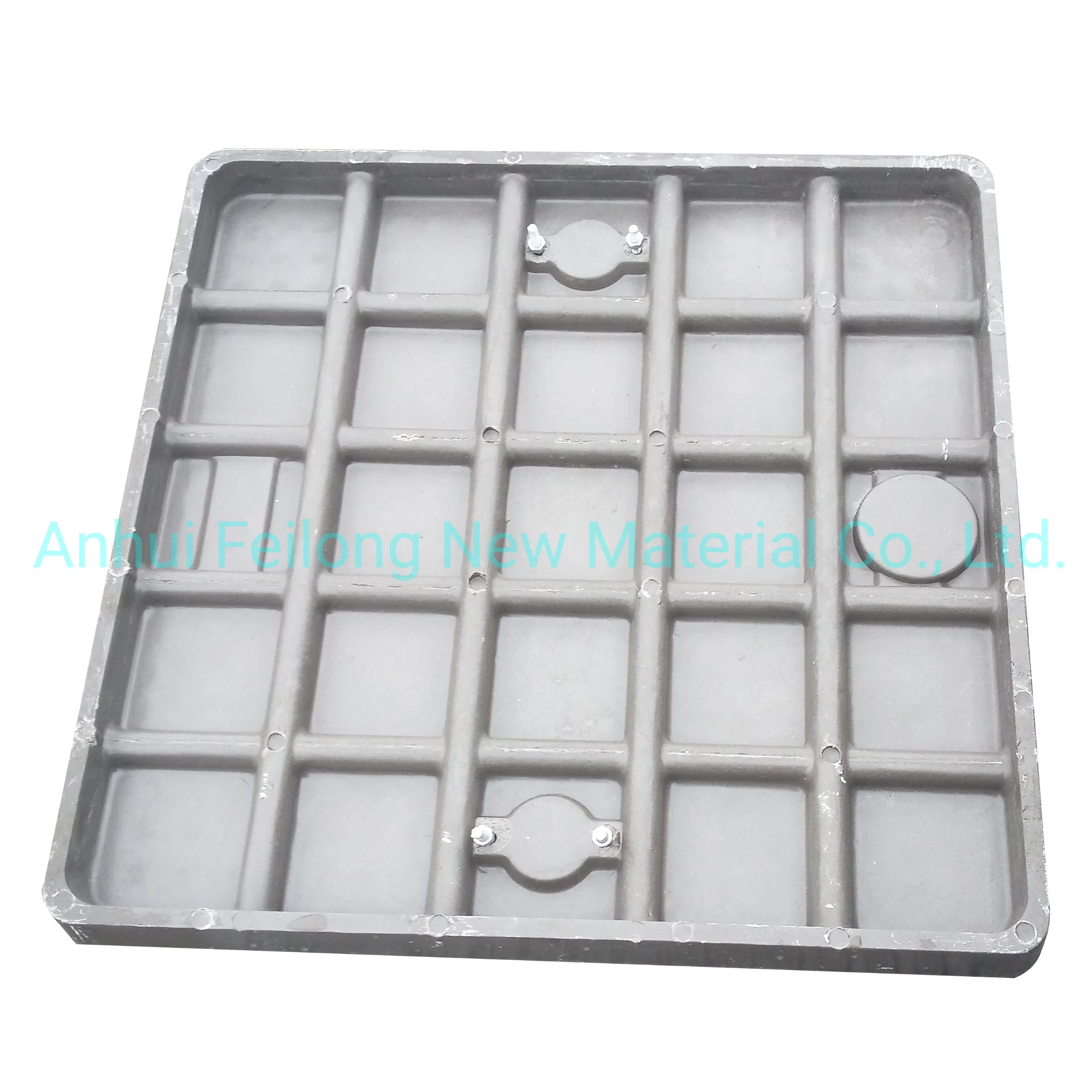 Composite Manhole Cover En124 500mm by 500mm 50mm Thick Square GRP/FRP Fiberglass/Resin/Plastic Material BMC/SMC