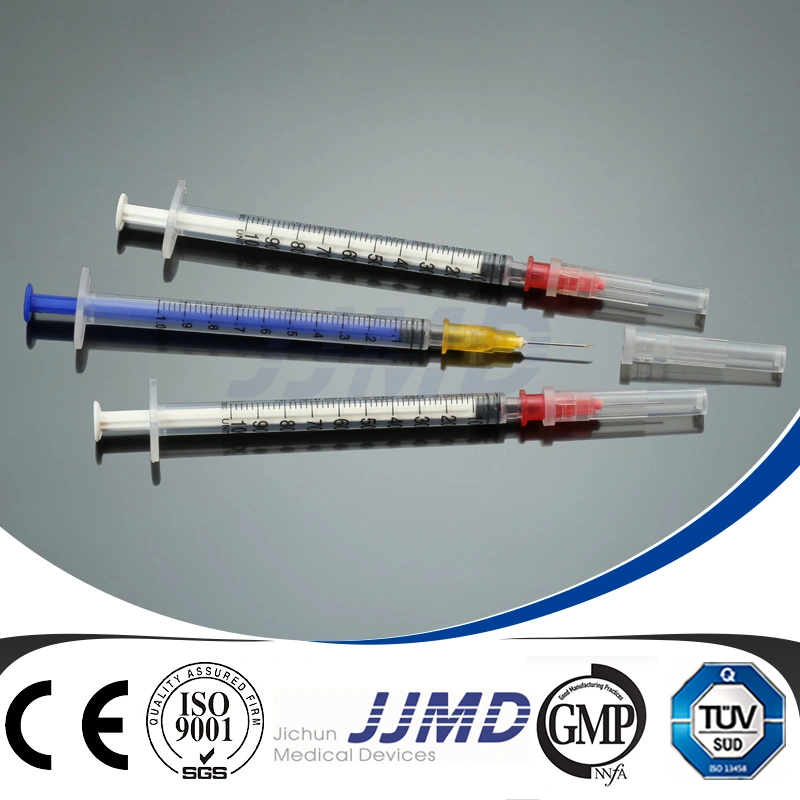 Jeringa de insulina médica desechable de alta calidad con aguja separada