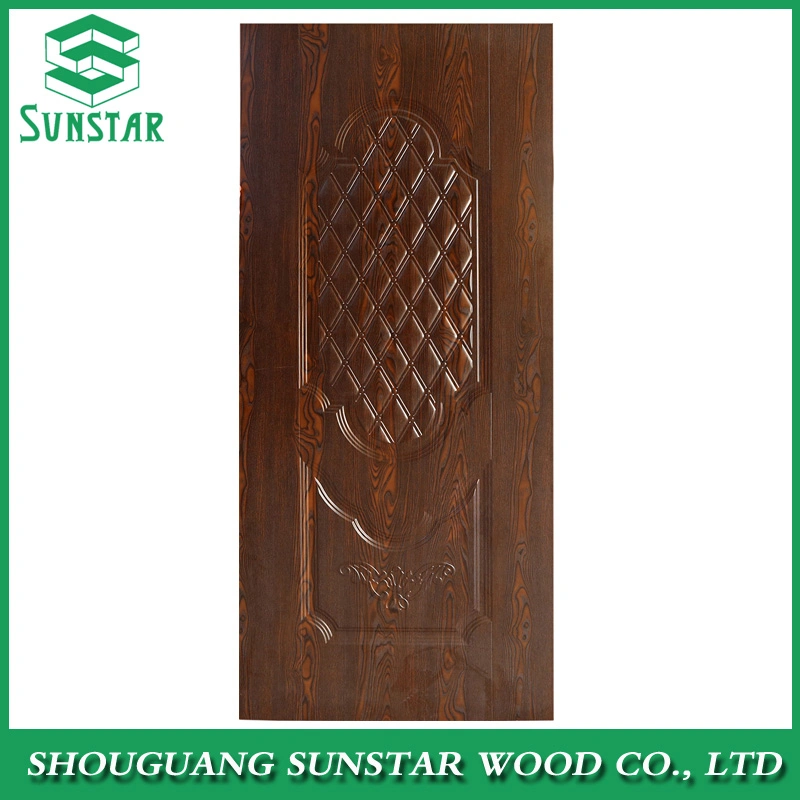 Teak/Sapeli Wood Veneer and Embossed/Glossy/Matt Melamine Faced Moulded HDF MDF Door Care Steel Door Wooden Door Wood Veneer Door Pane Door Skin