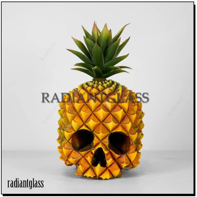 Skull Ananas Résine Verre Artisanat Décoration Maison Artisanat