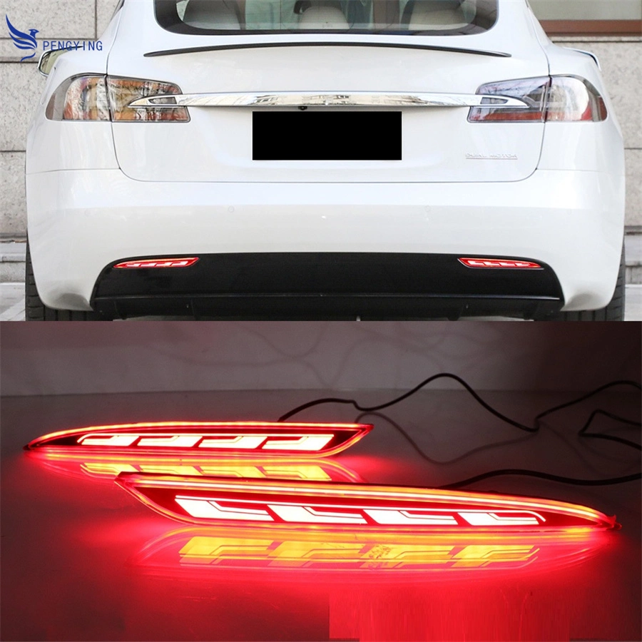 for Tesla Model3y 17-21 Rear Lights Water Rear Fog Lights Anti-Rear-End Brake Lights 1077397-00-G 1077398-00-G