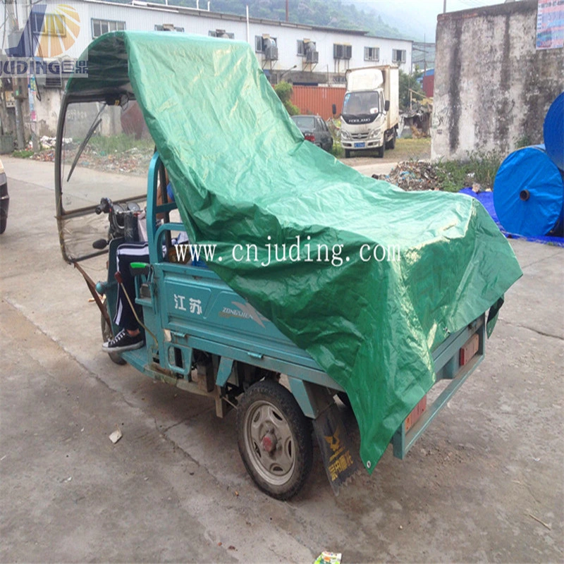 Camuflaje PE Lona carpa de la hoja de la vivienda, tejido impermeable para acampar al aire libre