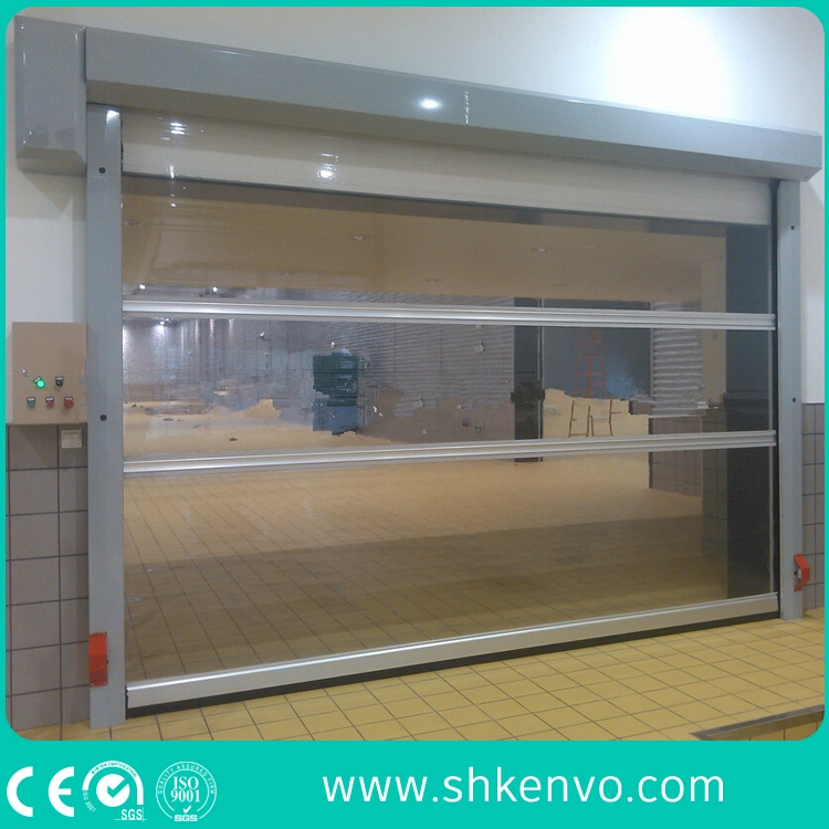 Industrial Automatic Overhead Flexible Fabric High Speed Rapid Action Roll Doors Remote Control