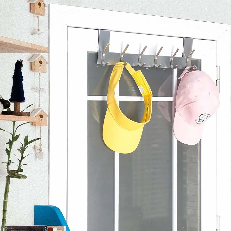 5 Hooks Clothes Coat Hat Towel Hanger Living Room Accessories