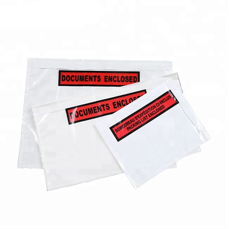 Transparency Self-Adhesive Packing List Invoice Envelope Enclosed Mail Bags