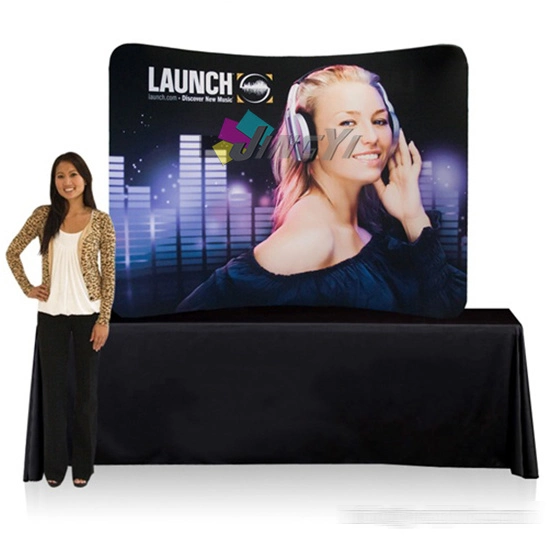 Professional Grade 6 Foot Tabletop Mini 8FT Ez Tube Popup Display Banner