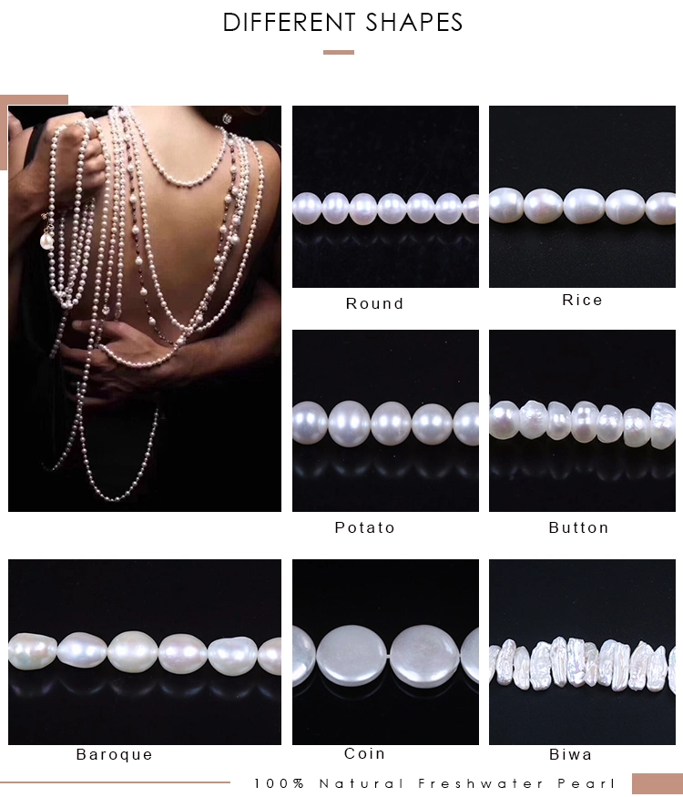 2015 Latest Freshwater Pearl with Metal Chain Necklace, Fashion Necklace as a Gift for Mother&prime; S Day