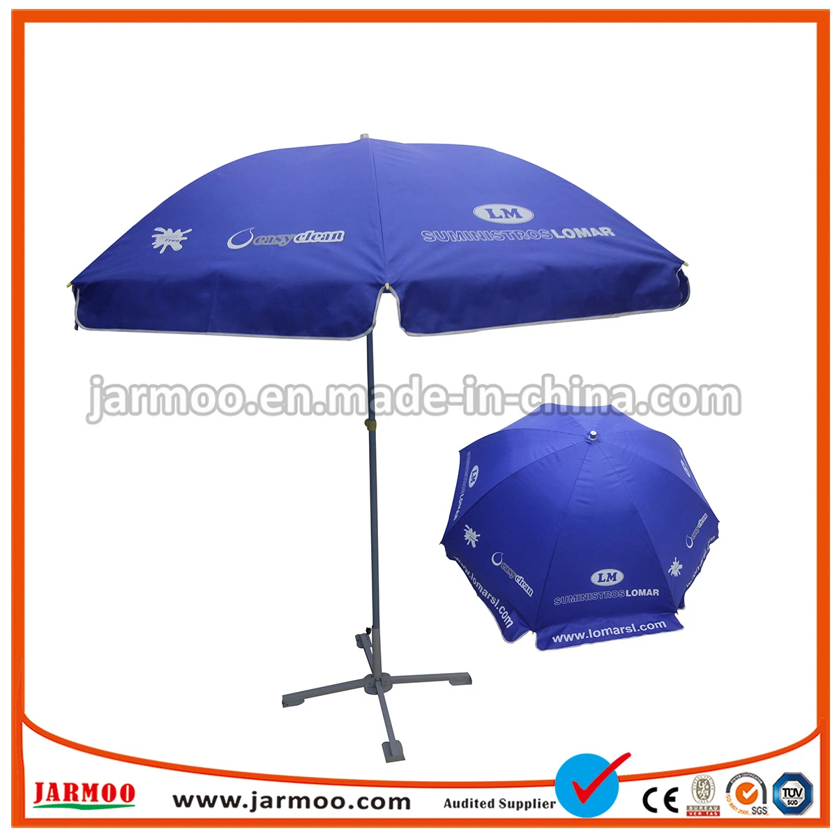 Outdoor Folding Patio Parasol Promotional Umbrella