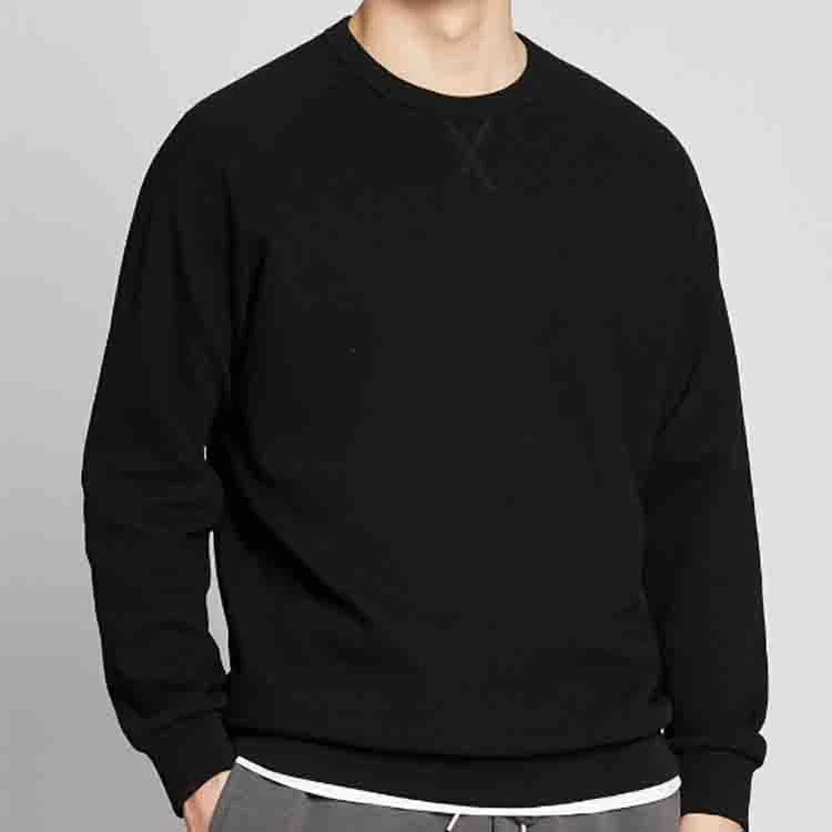 Custom Embroidery Crewneck off The Shoulder Polyester Sweatshirt for Men Hip Hop Streetwear
