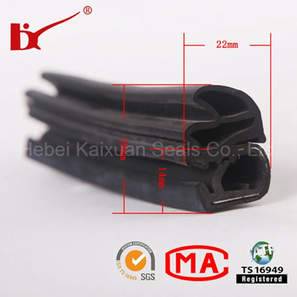 High Strength EPDM Rubber Car Door Window Seal Strip