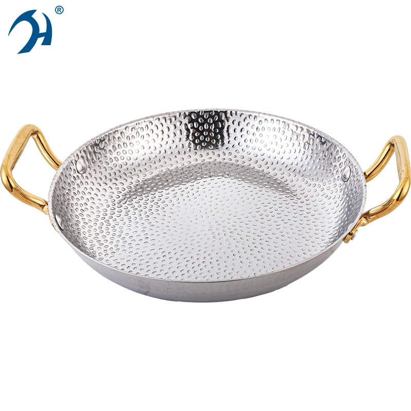 Modern Design Nicety Spanish Stainless Steel Silvery Pan Kitchen Cooking Tool