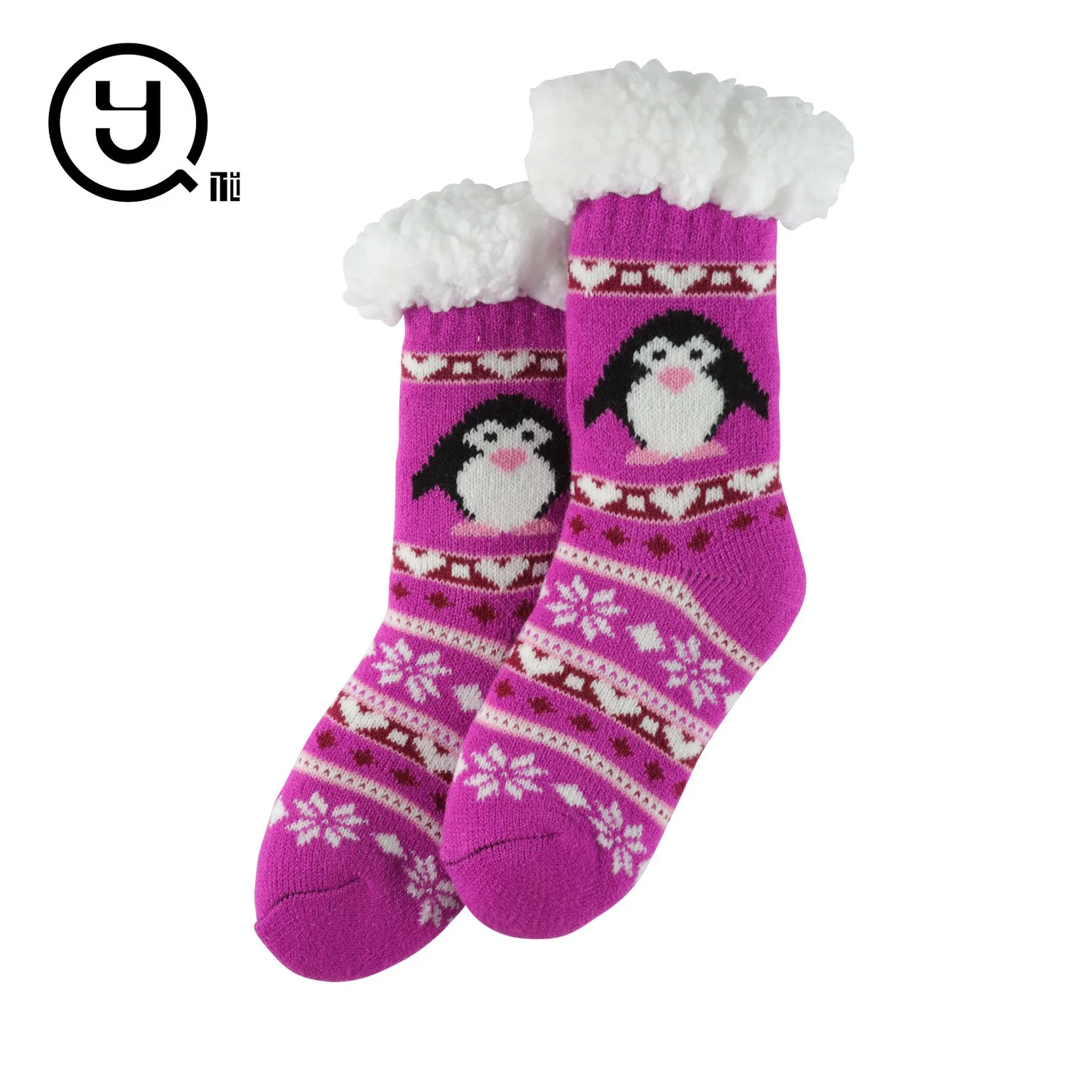 Frau Frauen Damen Weihnachten Weihnachten Rentier Santa Gestrickt Indoor Floor Winter Home Lounge Slipper Socken