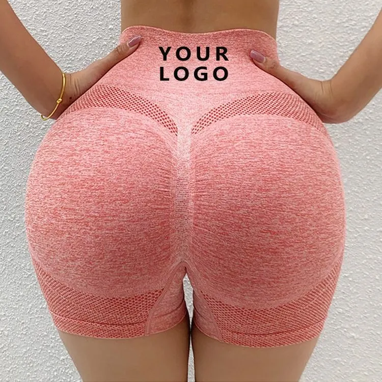 Yoga Shorts Gym Fitness Short Butt Lift Sport Workout Athletic Compression High Waist Cycling Custom Stretchy Seamless for Women