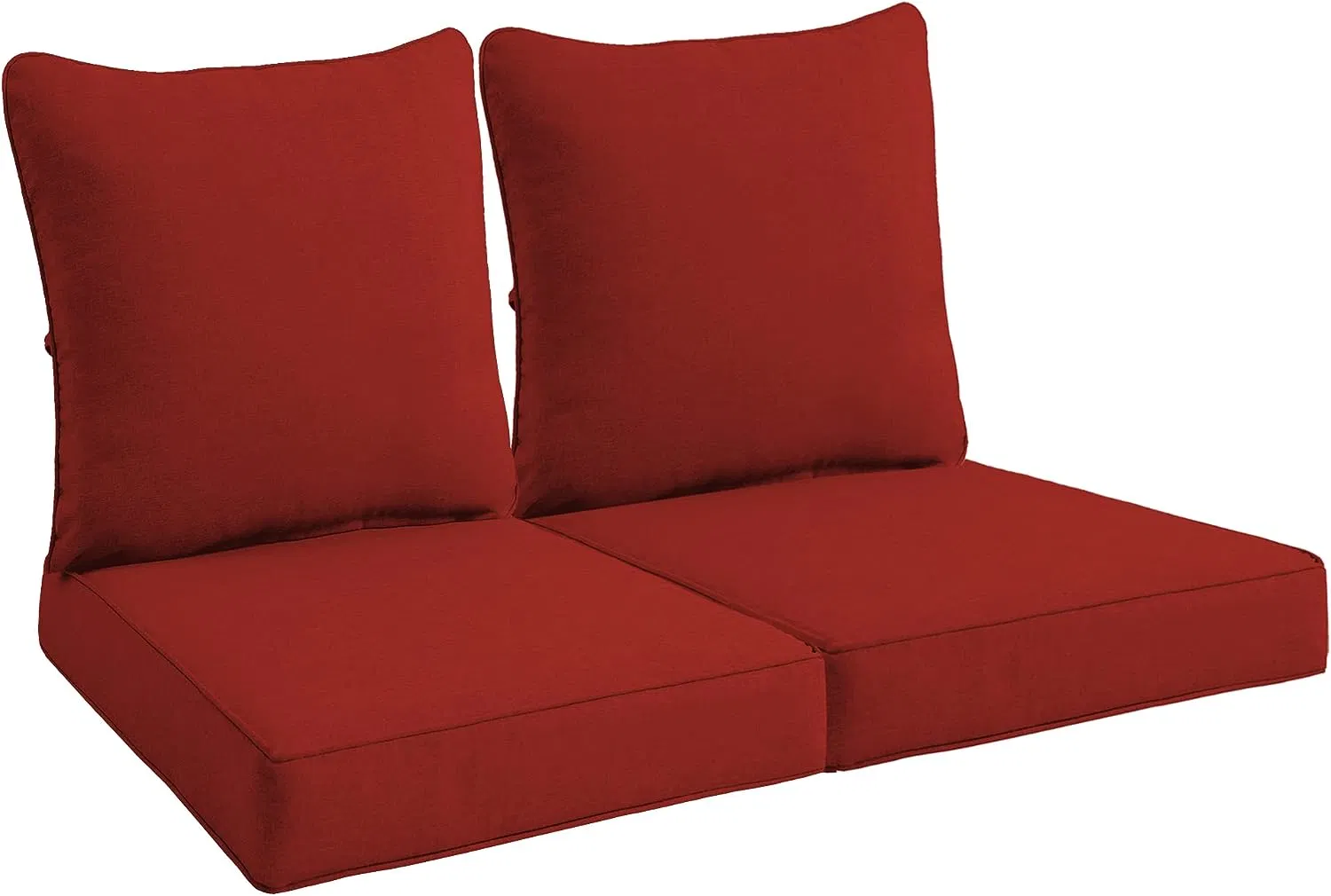 Base do assento fundo e almofada traseira resistentes à água e à atenuação da atenuação Para cadeira sofá-cama com sofá-cama, conjunto de almofadas para os bancos fundos exteriores