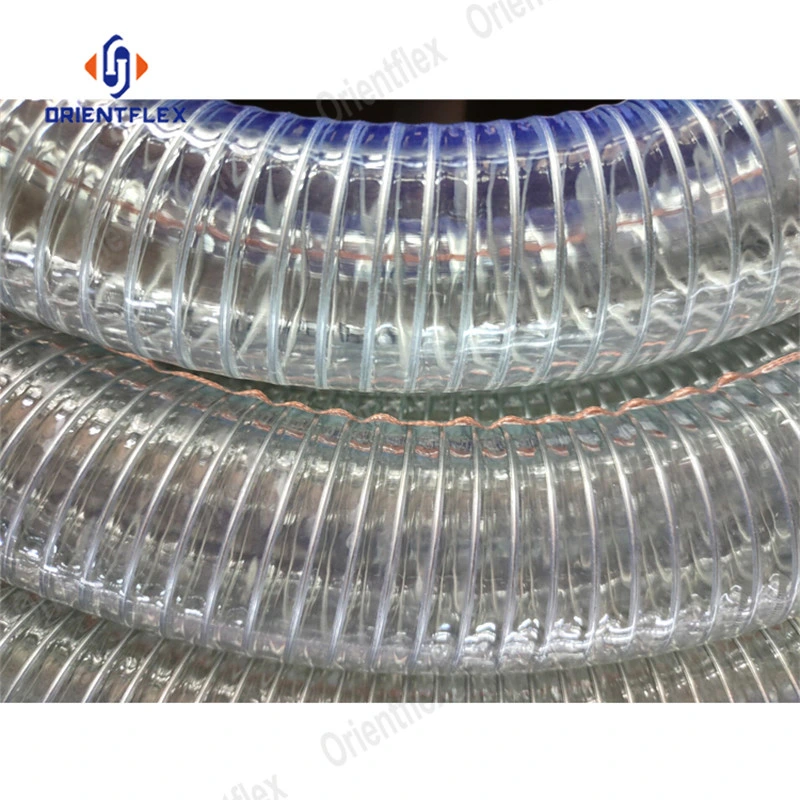 Food Grade PVC Steel Wire Braided Reinforced Hose Water Pump Pipe