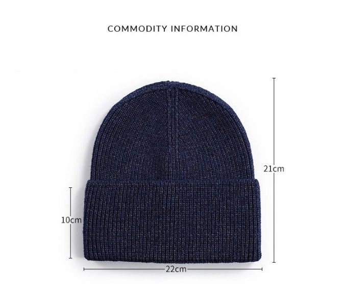 Alta qualidade de Promoção de Inverno de malha simples Beanie Hat com o logotipo personalizado ao ar livre com chapéus de Inverno Fashion mulheres Beanie de malha