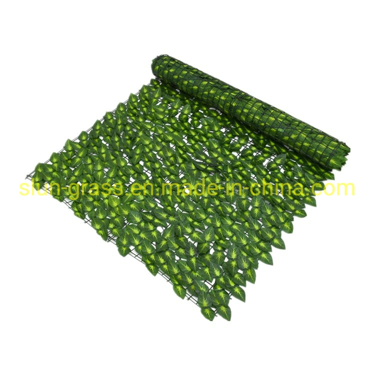 Latest Design Artificial Boxwood Panel Mat Leaf Green Wall for Garden Decoration Artificial Hedge Plastic Fence