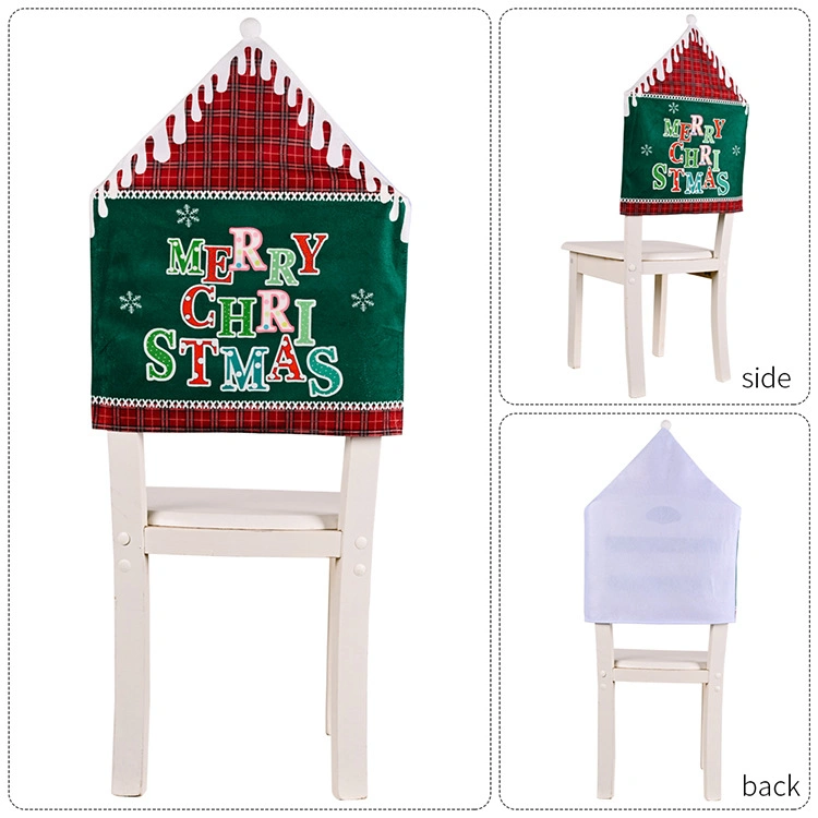 Christmas Decoration Cartoon Dining Room Chair Cover