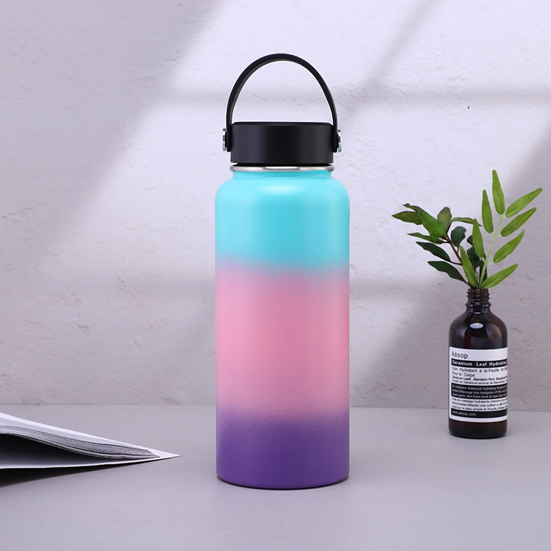 12 18 24 32 40 64 128 Oz Wide Mouth Potable BPA Free Leak Proof Insulated Vacuum Double Wall Metal Stainless Steel Water Bottle