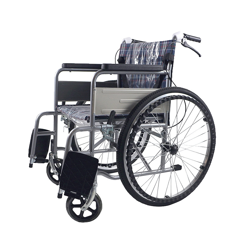 Economy Foldable Manual Wheelchair Original Factory Steel Wheel Chair with Competitive Price