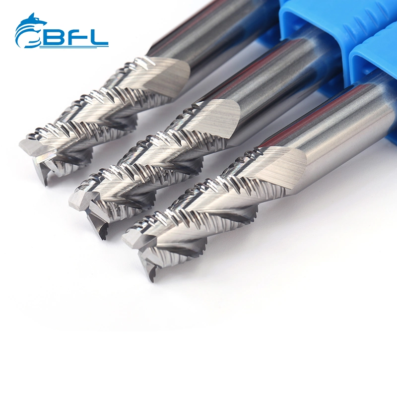 Bfl Solid Carbide Aluminium Roughing End Mills Uncoated Polished CNC Lathe Milling Turning Tools