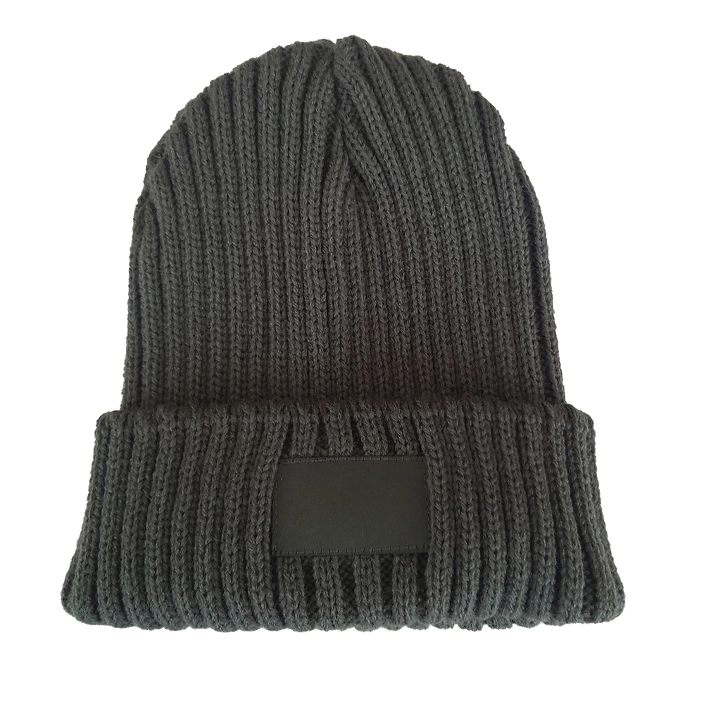 Custom Logo Unisex Cuffless Beanies with Custom Logo Knit Hat