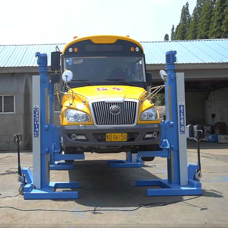 Aofu Mobile Four Post Column Bus Lift for Auto Repair Service