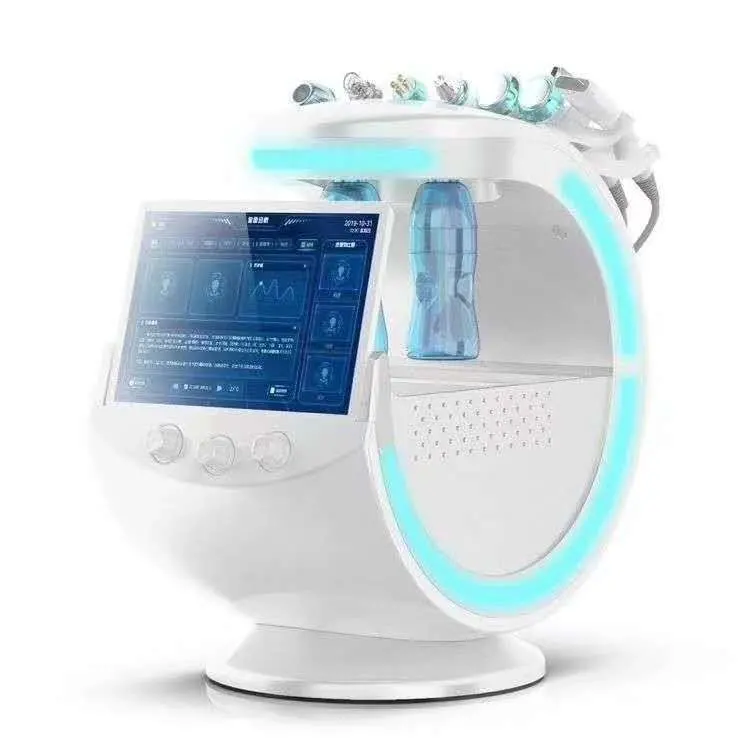 Latest 7 in 1 Hydro Facial Machine Aqua Peel Oxygen Spray Skin Management System Smart Ice Blue Beauty Device